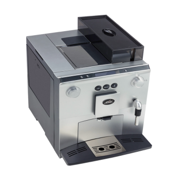 Silver Large Capacity Fully Automatic Coffee Maker with Cup Warmer for Office