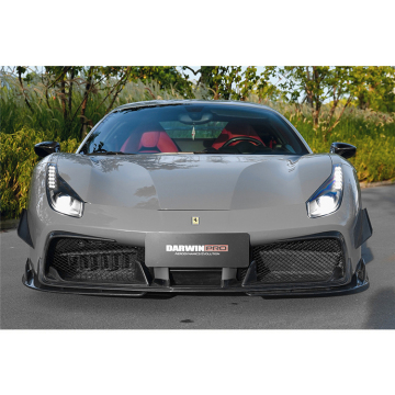 Imp Prestazioni Spoiler splitter per labbra anteriore in fibra di carbonio per la Ferrari F488 488 GTB Spyder