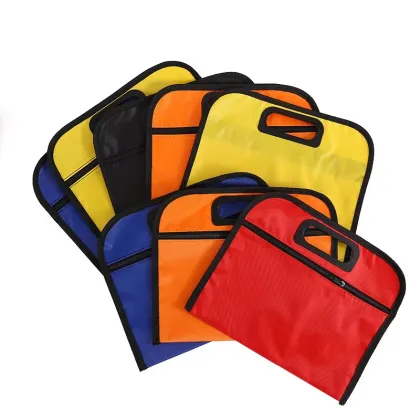 Waterproof Zipper Oxford File Bag for Conference Storage