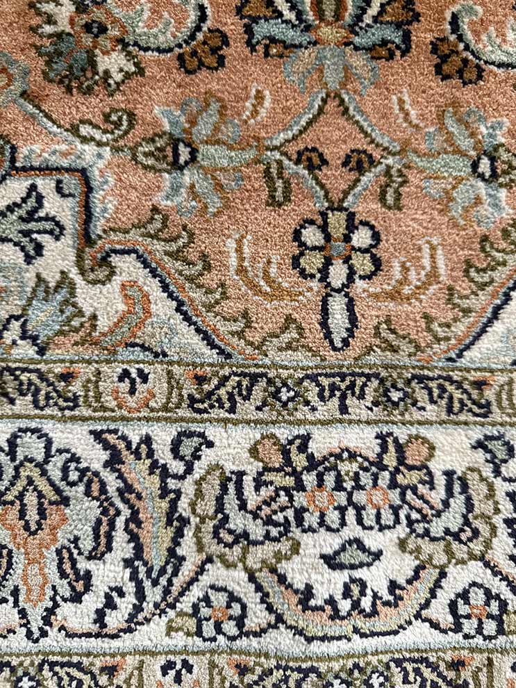 Hand-Knotted 100% Pure Mulberry Silk Rug