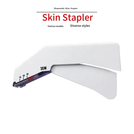 Disposable Skin Stapler with Stainless Steel Staples for Wound Closure