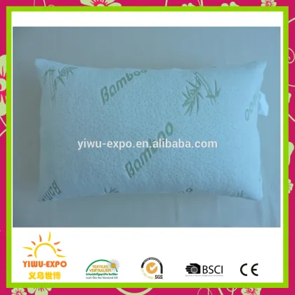 Bamboo By Relax Home Life-Firm Bamboo Pillow With Shredded Memory Foam and Removable Cover (Queen)