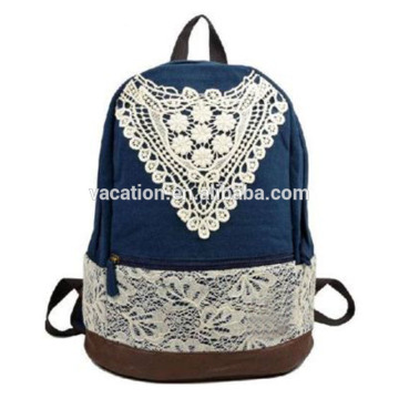 backpack vintage style with lace
