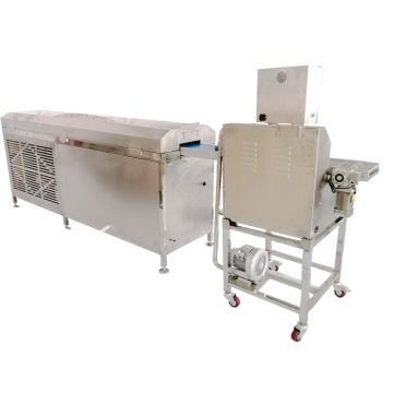 China PAPA Best Price Energy Saving Chocolate Covering Machine with Cooling Tunnel