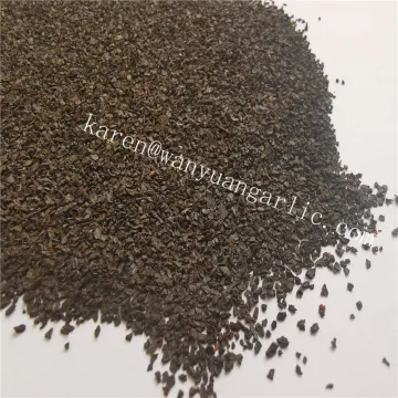Normal dark brown black garlic granules