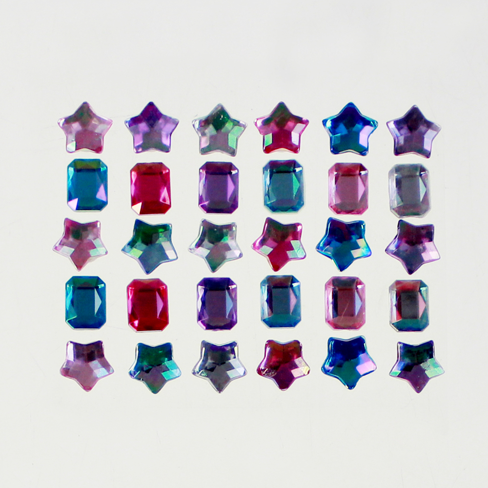 6x6 Gemstone Sticker for Decoration