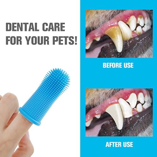 Köpek diş fırçası fingerbrush silikon pet diş fırçaları