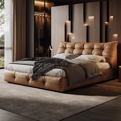 Large black bear bed for home