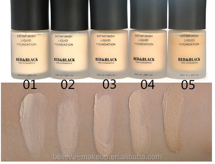 Satinfinish matte flüssige Foundation