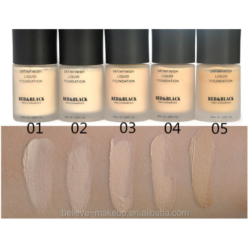 Satinfinish matte liquid foundation