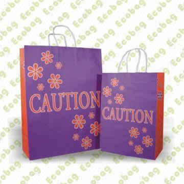 Recycled Paper Bags, 120gsm, Various Designs are Available, Suitable for Gifts