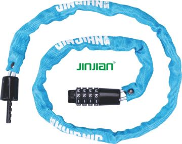 Trava de combinação de trava de segurança de bicicleta Jinjiana