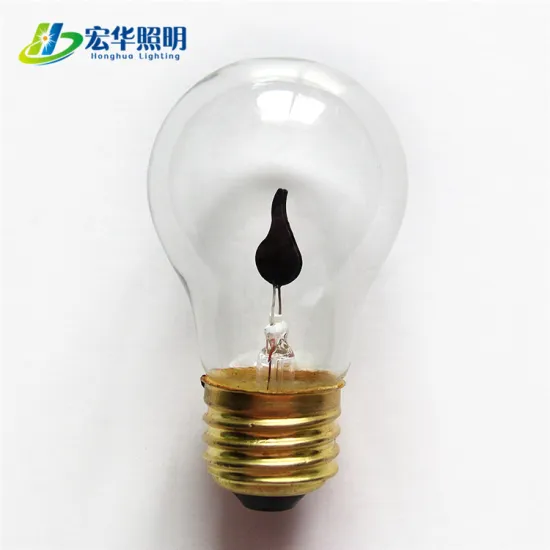 Clear Glass Cover High Bright LED Flicker Flame Light Bulb G45 E27 3W