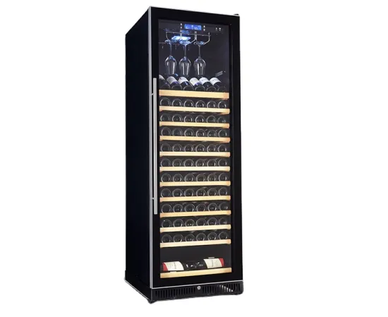 2022 New Blue LED Light Compressor Wine Freezer Cooler Machine