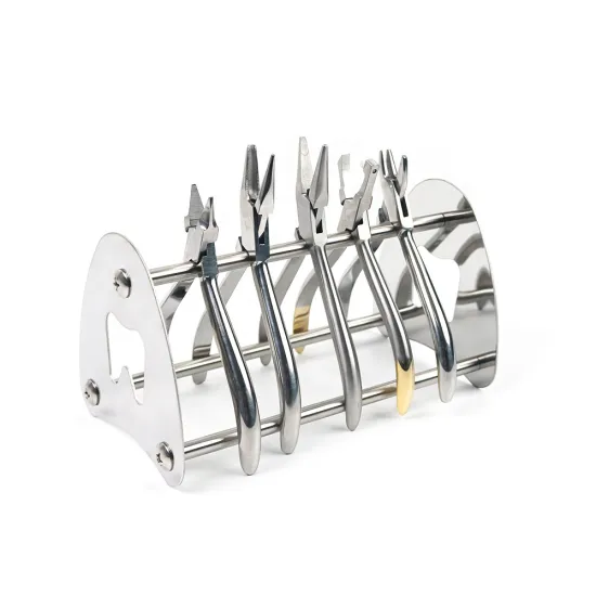Stainless Steel Dental Pliers Stand for Orthodontic Forceps