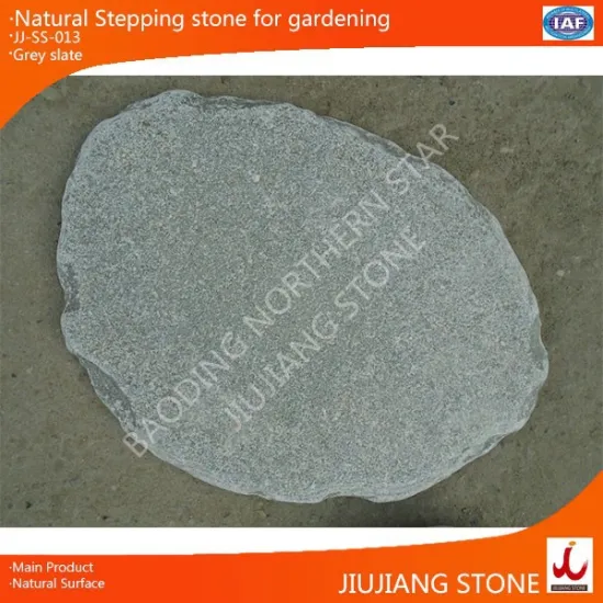 grey slate tumbled surface stone for garden