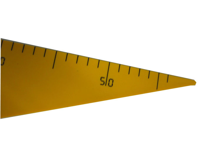 Plastic triangle ruler,plastic teaching ruler with removable handle