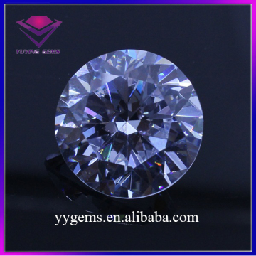 Wuzhou Round Cubic Zircon Supplier Signity CZ Lavender Color Gemstone for Decoration