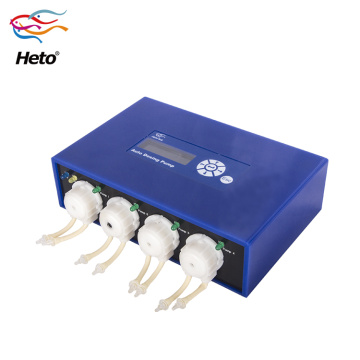 Pompe doseuse d&#39;aquarium Heto, pompe de titrage automatique programmable quantitatif de synchronisation pour les réservoirs de corail marin, têtes de dosage 4 canaux