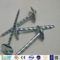 Factory price electro galvanized Q195 umbrella roofing nail