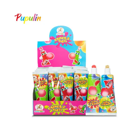 Hot Sales Toothpaste Shape Fruit Flavor Bubble Gum