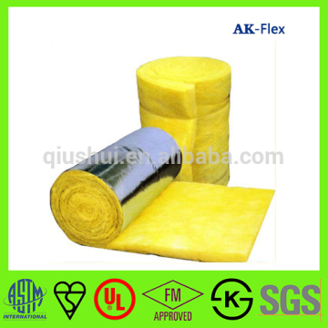 Aluminum foil non combustible sound proof construction material glass wool
