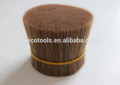 Brown Synthetic cow ear hair for makeup brushes
