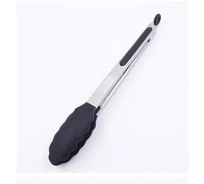 Barbecue BBQ Tong Stainless Steel Silicone Food Tong Turner