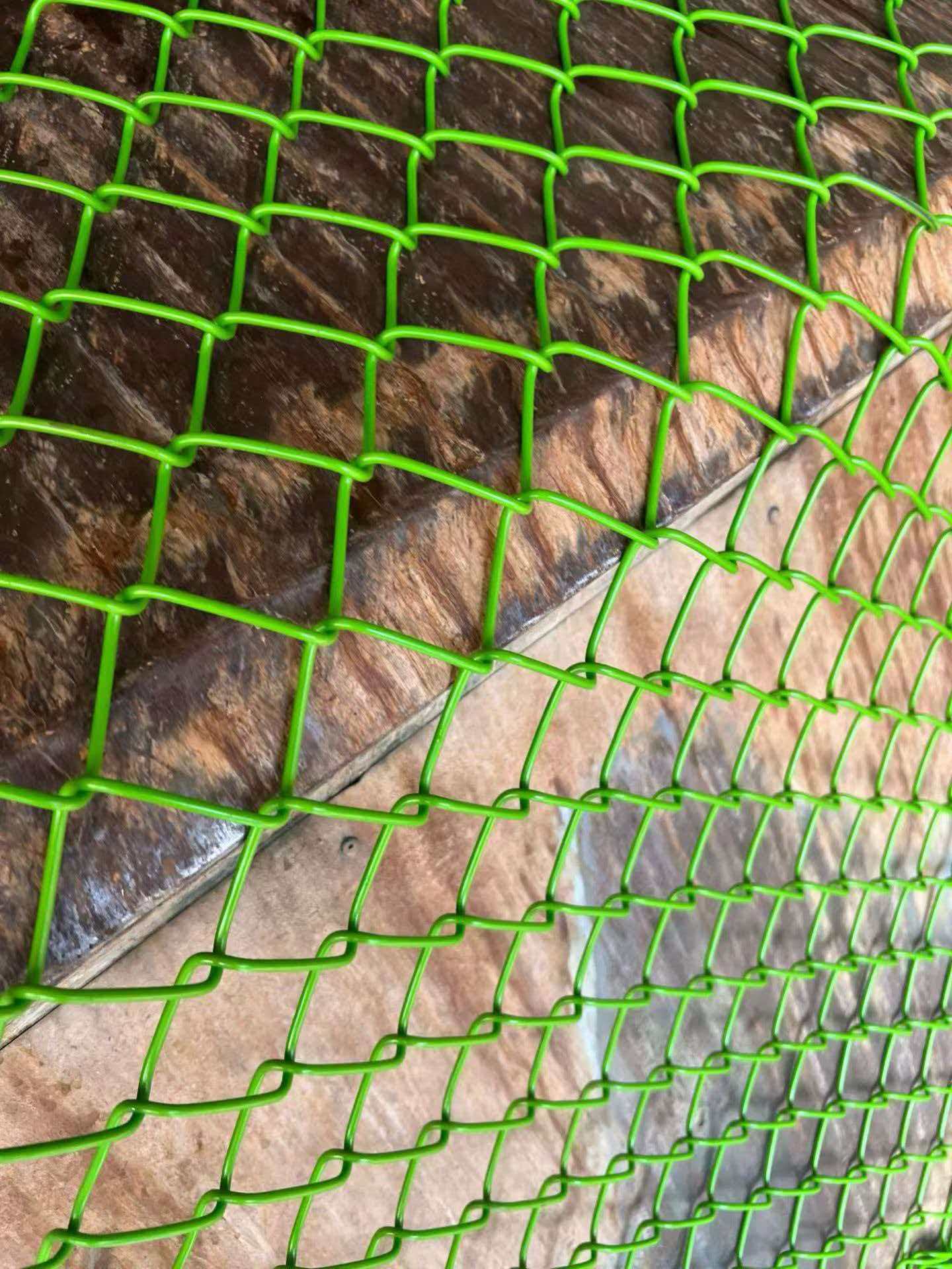 green chain link mesh production