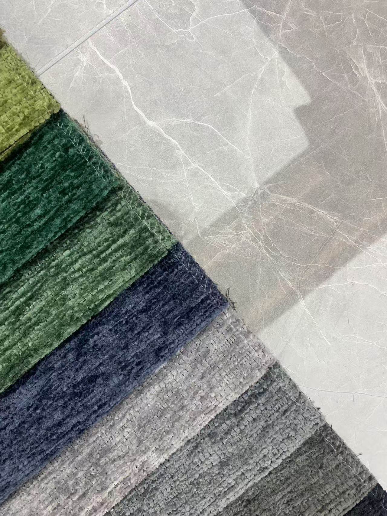 Textured Chenille Upholstery Fabric for Sofa and Furniture