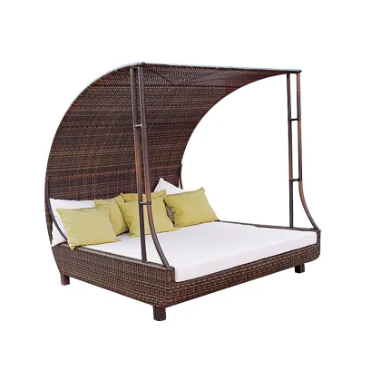 Outdoor Bali Bed Wicker Rattan Beach