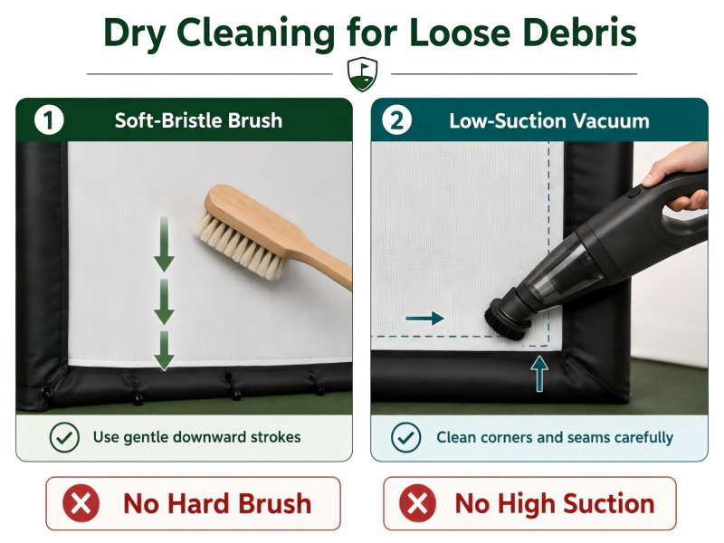 Proper Dry Cleaning Methods for Golf Simulator Screens