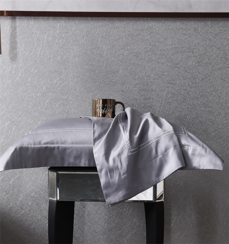 Cotton Senior Ash Hotel 3D Embroidered Bed Linen Set