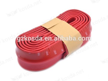 Car Bumper Lip Skirt Protector, Red/Blue/Black Lip Skirt Protector Rubber