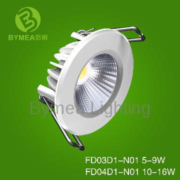 New CE&RoHS approved LED COB Downlight 7w 500lm CRI80