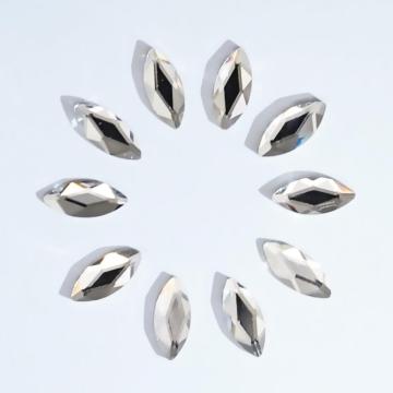 10pcs / emballages Crystal Lead Free Butterfly Tooth Gemmes