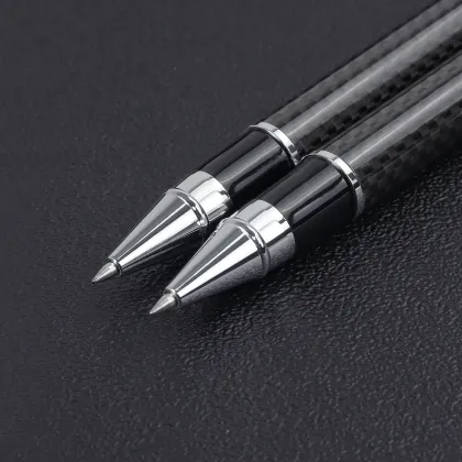 Customized Luxury Carbon Fiber Metal Pen with Box Package