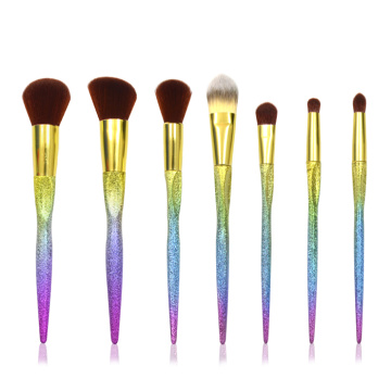 7PC Mermaid Face and Eye Brush Collection