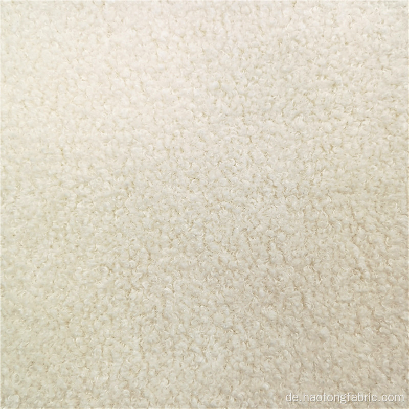 Hot Sale Polyester Weiß Mohair Strickmantel Stoffe