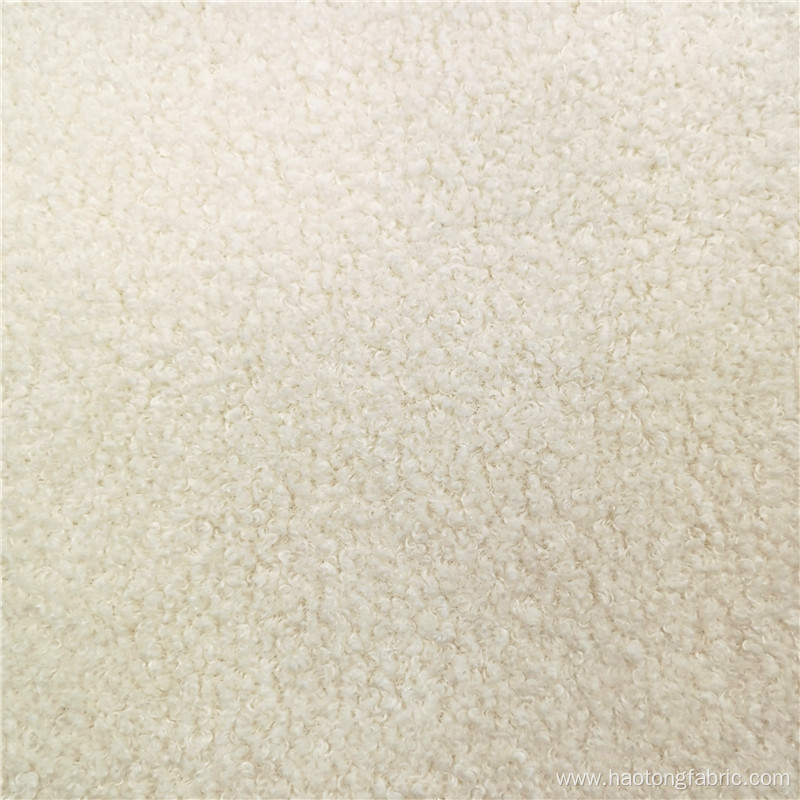 Hot Sale Polyester White Mohair Knitted Coat Fabrics