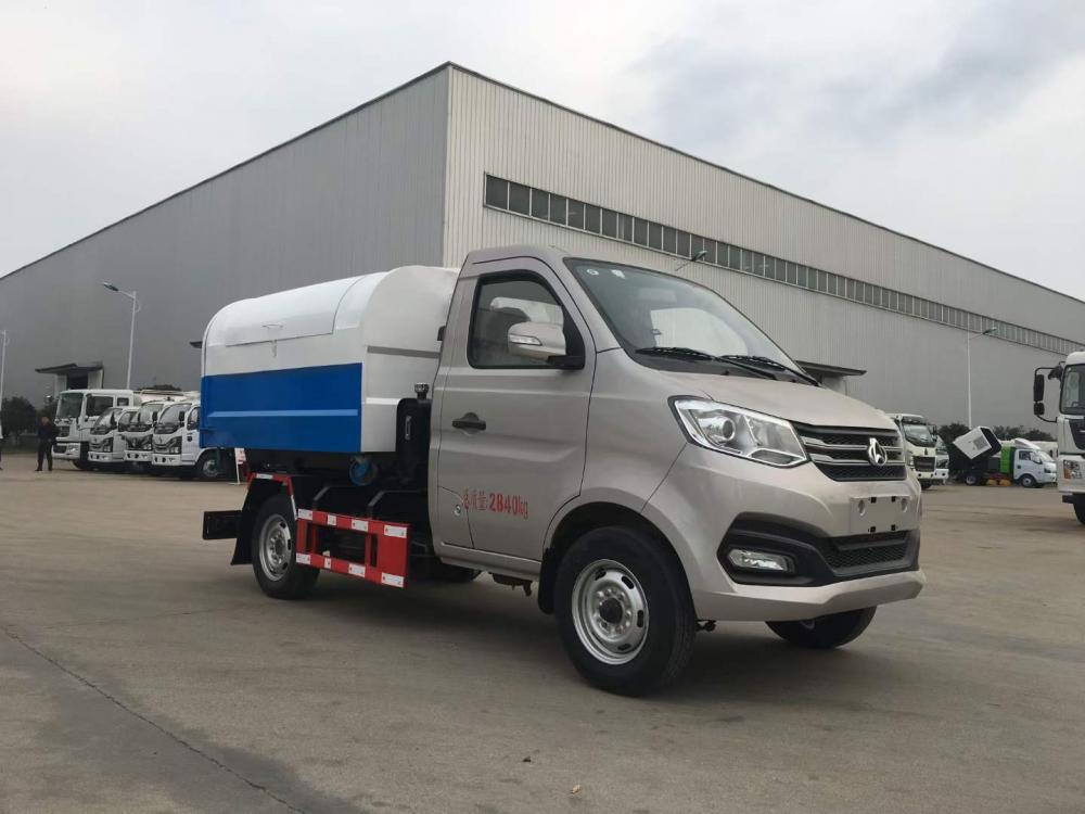 Mobile garbage truck, garbage station