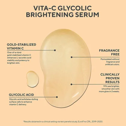 Vita-C Glycolic Serum - Brighten Your Skin with Vitamin C Face Serum