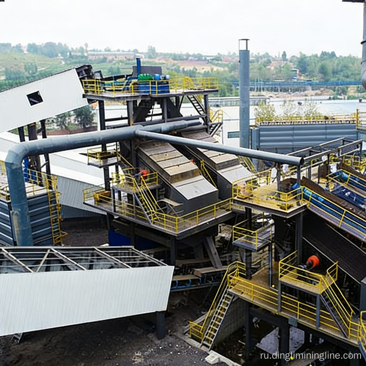 Установка завода по переработке пустой породы угля