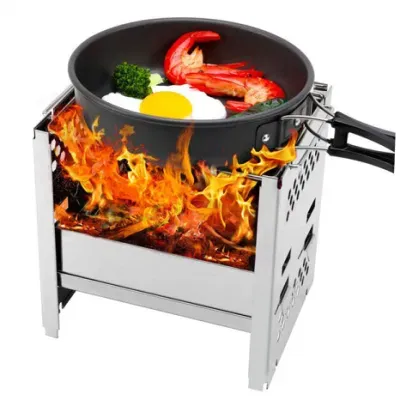 Stovetop Camping Burner Backpacking Stainless Steel Grill