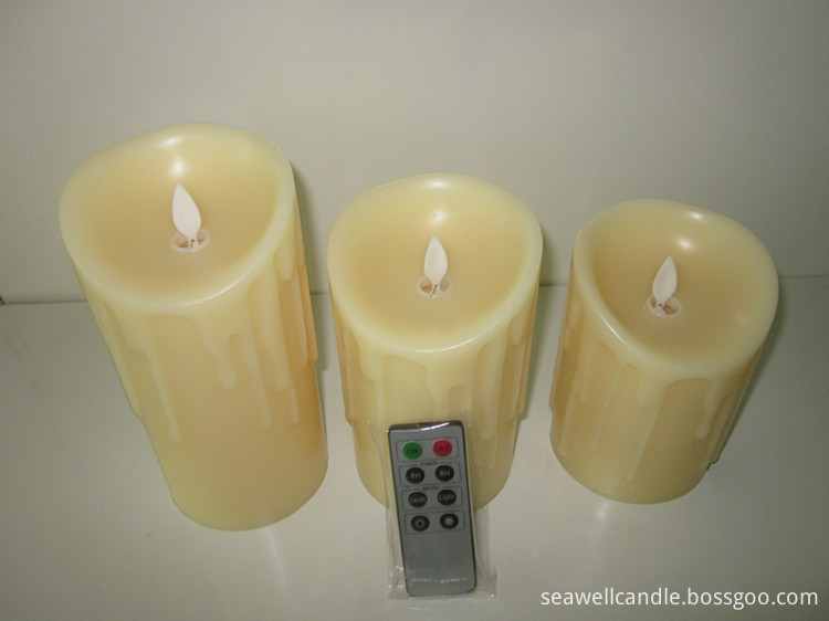 Remote Control Led Pillar Candle