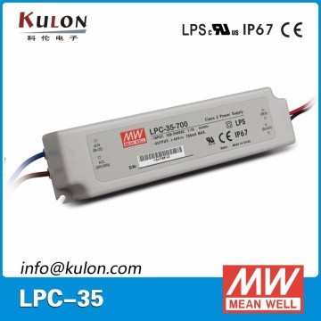 CE UL Listed Meanwell 35w LPC-35-700 AC input 700mA LED Driver