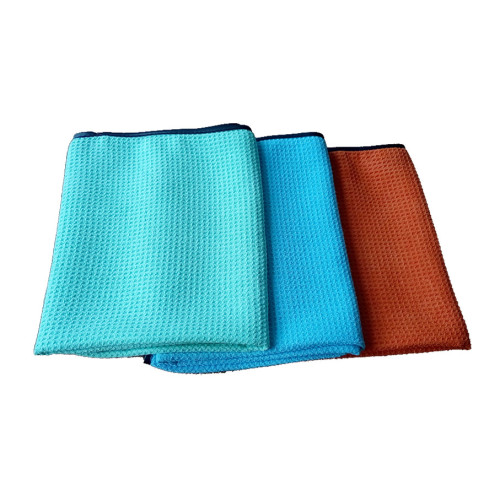 High Absorption 400gsm Waffle Check Microfiber Towels