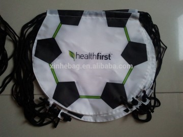 Polyester Unique Sport Backpack/Football Shape polyester Bag