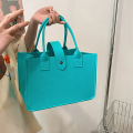 Bolsa de armazenamento de feltro colorido feminino