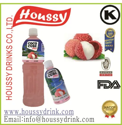 Famous brand houssy organic 320ml coconut fruit juice bottled